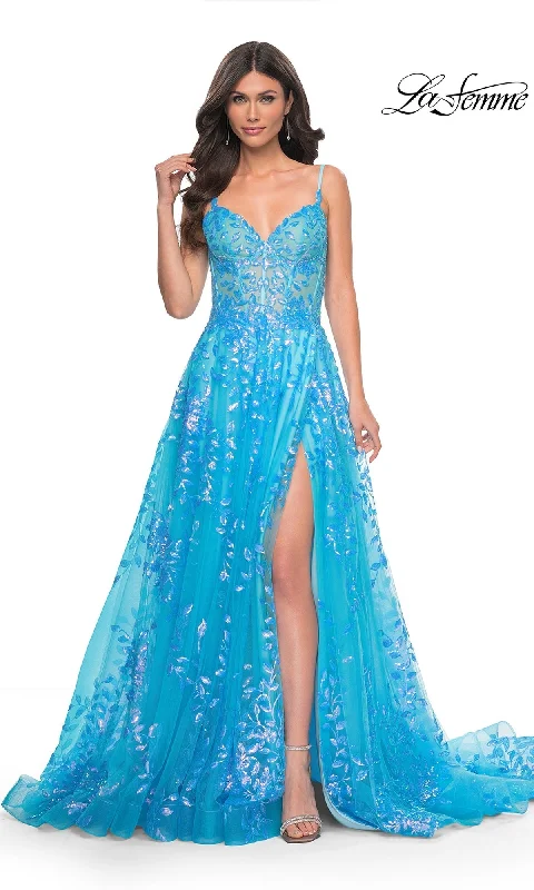 Quick Sale midi dressLa Femme 32223 Formal Prom Dress