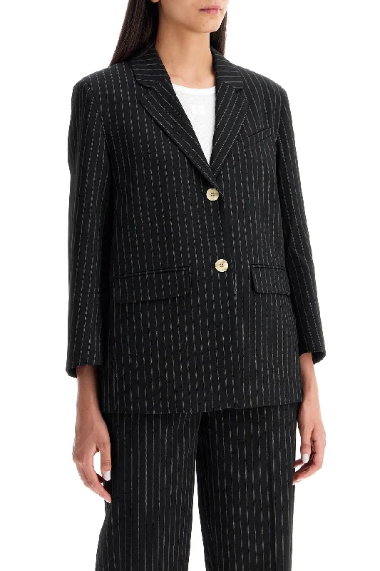 Deal of the Day winter coatGanni Striped Boxy Blazer
