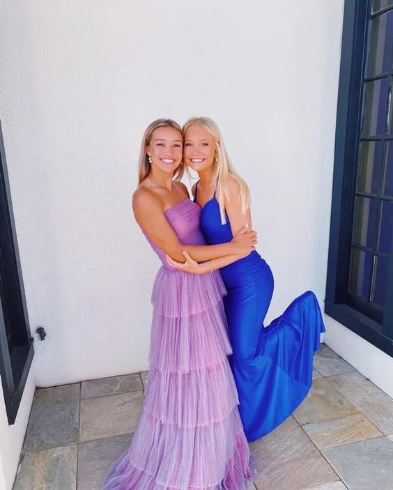 Price Reduction luxury dressNew Arrival Purple Tiered Tulle Prom Dress/Royal Blue Formal Gown Y963 Price Reduction luxury dressNew Arrival Purple Tiered Tulle Prom Dress/Royal Blue Formal Gown Y963