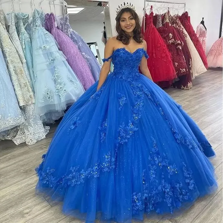 Exclusive Savings floral midi dressRoyal Blue Off-Shoulder Ball Gown Quinceanera Dresses Fashion 3D Flower Tulle Sweet 16 Princess Dress Y524 Exclusive Savings floral midi dressRoyal Blue Off-Shoulder Ball Gown Quinceanera Dresses Fashion 3D Flower Tulle Sweet 16 Princess Dress Y524