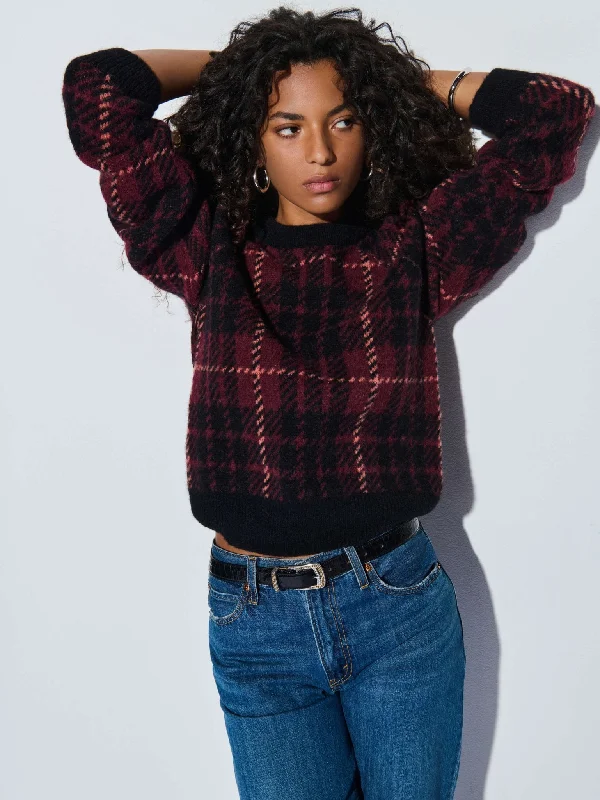 contemporary fitness sweatshirtNation Brice Sweater / Party Plaid