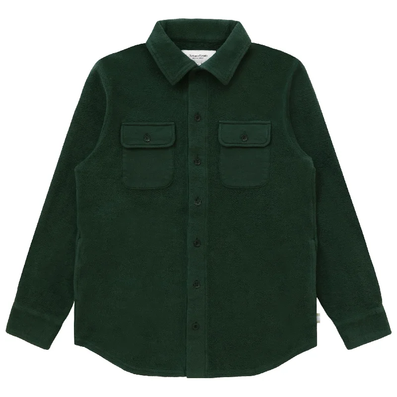 Markdown Madness insulated trench coatReverse Fleece Overshirt Forest - Unisex