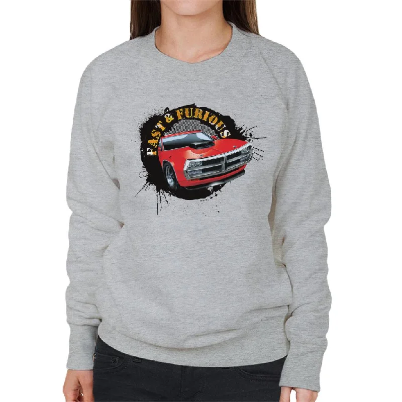 Factory Direct Sale fashion gym hoodieFast and Furious Car Splatter Women's Sweatshirt