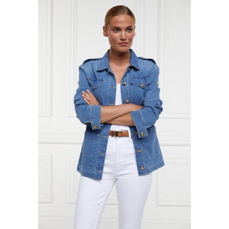 Super Bargain insulated winter jacketHolland Cooper Artillery Ladies Jacket - Denim