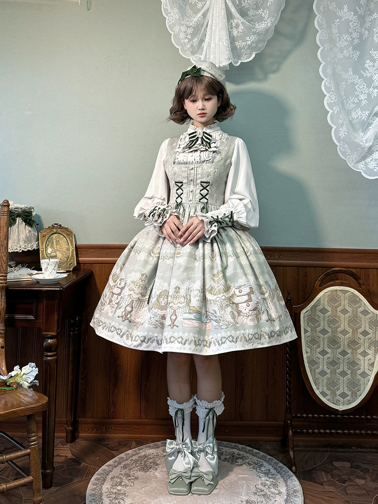 Bargain Prices sleek dressAlice Girl~Iris Study Room~Elegant Lolita JSK Classic Lolita Dress With Square Neck Bargain Prices sleek dressAlice Girl~Iris Study Room~Elegant Lolita JSK Classic Lolita Dress With Square Neck