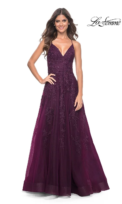 Crazy Savings knit dressLa Femme 32303 Formal Prom Dress