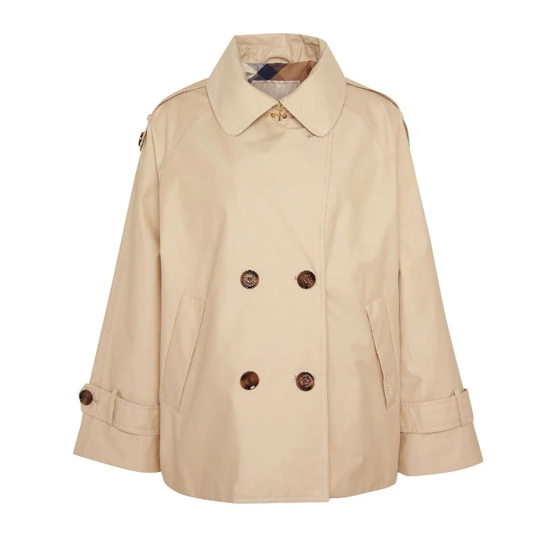 street style coatBarbour Annie Showerproof Ladies Jacket - Safari/Primrose Hessian