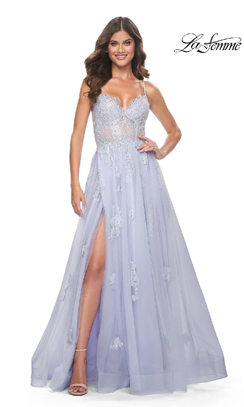 boho-chic dressLa Femme 32028 Formal Prom Dress