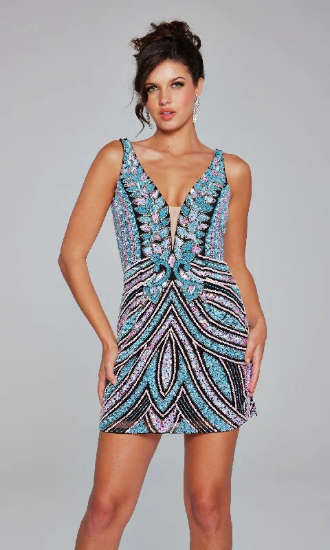 trendy wrap dressJovani Short Party Dress 25925