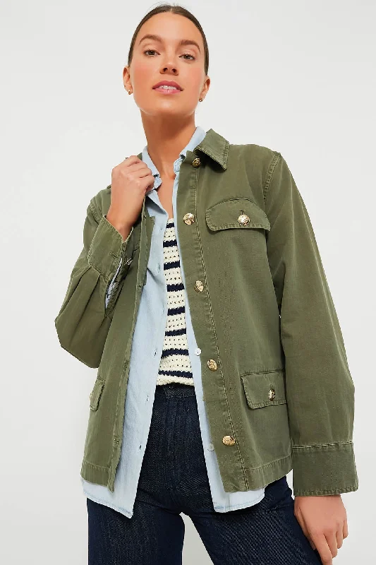 Price Reduction vintage trench coatArmy Green Corey Jacket