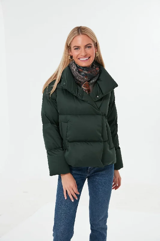 TIME-Limited Offer tailored blazer coatMoss Green Oblato Jacket
