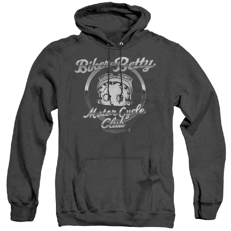 lightweight hoodieBetty Boop Chromed Logo - Heather Pullover Hoodie