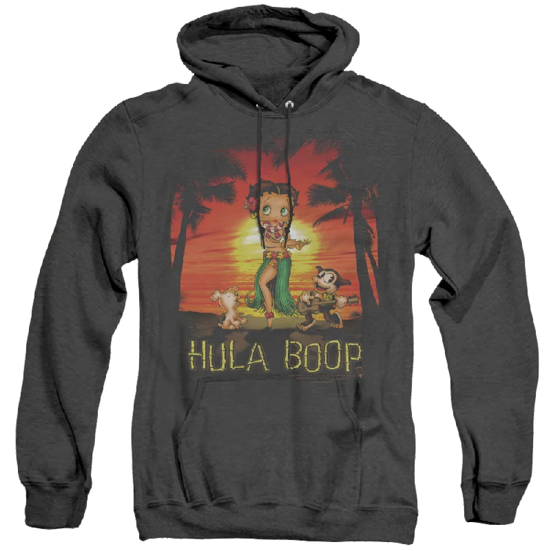 trendy zip-up hoodieBetty Boop Hulaboop - Heather Pullover Hoodie