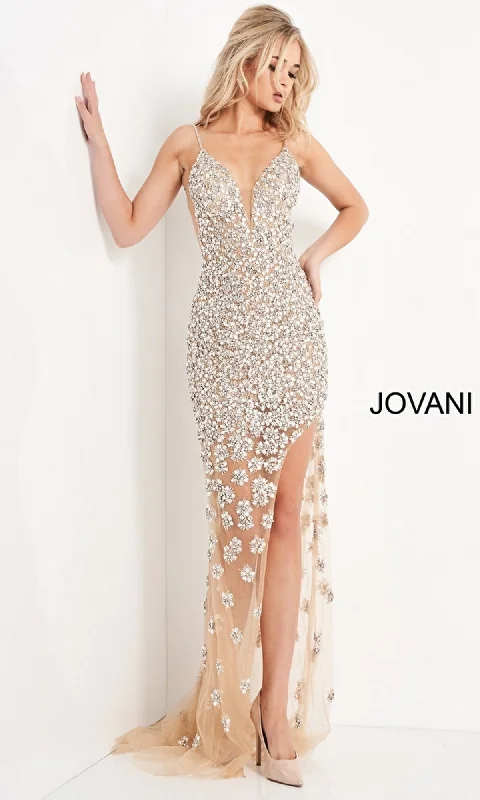 Members Only floral midi dressFormal Long Dress 02492 by Jovani