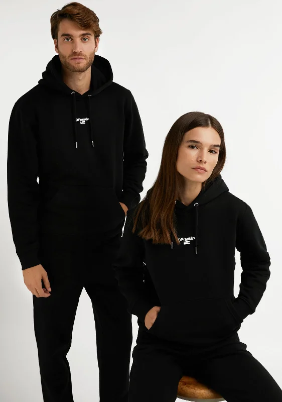 workout-ready hoodieMid Logo Hoodie Black / White