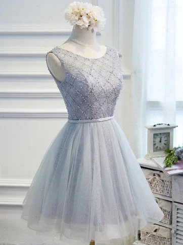 Online Specials Homecoming Dress Chic Lace Beading Short Prom Dress Party Dress JK212
