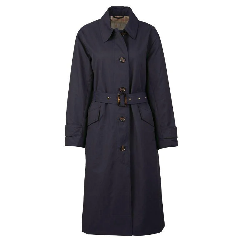 Major Savings soft shell coatBarbour Opal Ladies Showerproof Trench - Midnight/Rosewood Tartan