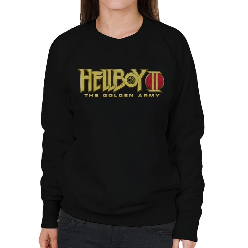 Markdown Madness comfortable athletic sweatshirtHellboy II The Golden Army Logo Women's Sweatshirt