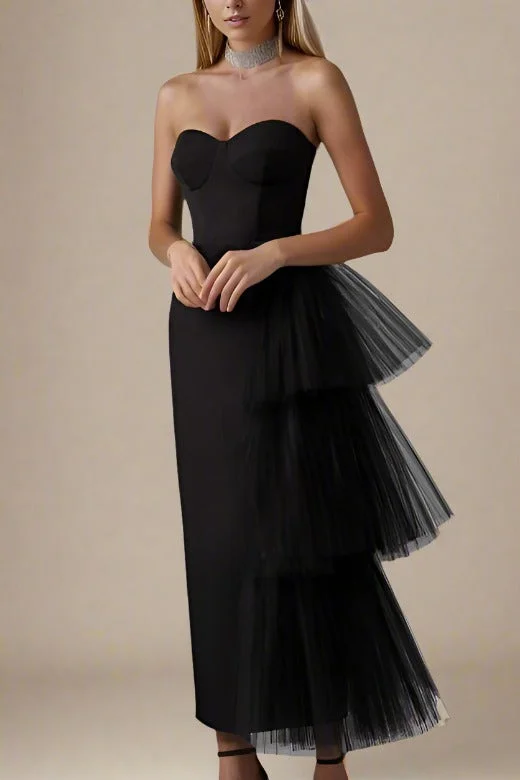 Customer Appreciation Sale casual summer dressAshleigh Bandage Midi Dress - Classic Black Customer Appreciation Sale casual summer dressAshleigh Bandage Midi Dress - Classic Black