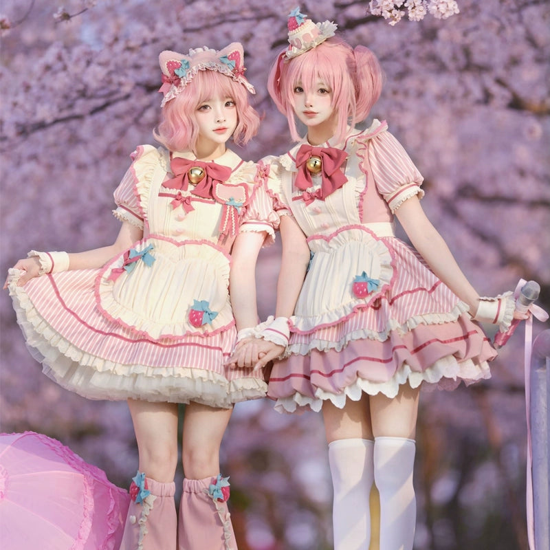 Price Fest tiered dressSakurahime~Berry Bubble~Cute Lolita OP Dress Two Kawaii Styles Price Fest tiered dressSakurahime~Berry Bubble~Cute Lolita OP Dress Two Kawaii Styles