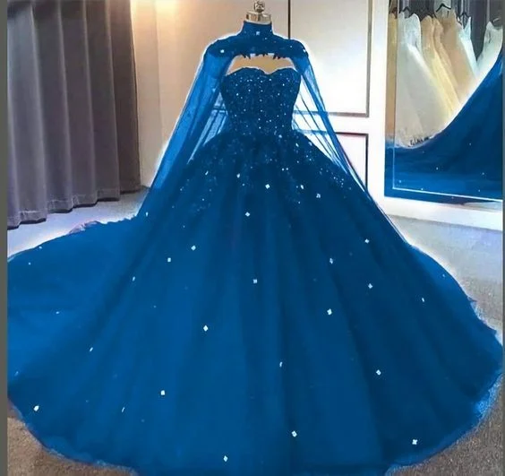 Fantastic Deals long-sleeve floral dressSweetheart Neckline Tulle Lace Ball Gown With Cape Princess Dress Y673 Fantastic Deals long-sleeve floral dressSweetheart Neckline Tulle Lace Ball Gown With Cape Princess Dress Y673