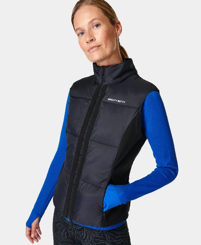 cozy fleece coatAccelerate Elite Gilet Sb8812 Black