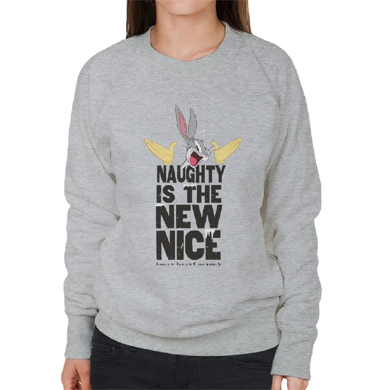 Take Advantage trendy fitness sweatshirtLooney Tunes Christmas Bugs Bunny New Nice Women's Sweatshirt