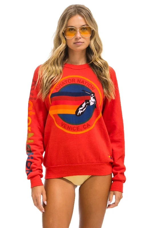 gym ready hoodieAVIATOR NATION SWEATSHIRT - RED