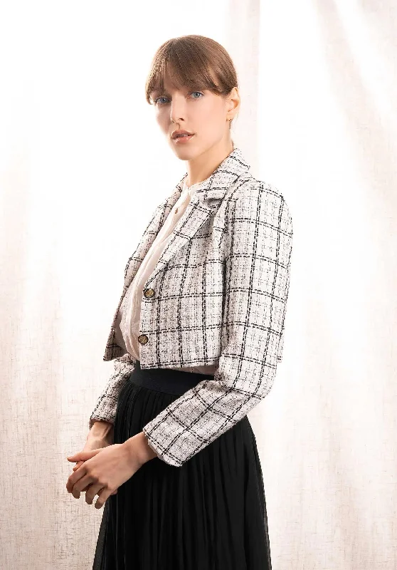 Seasonal Sale vintage coatJacket 65351 Black-White
