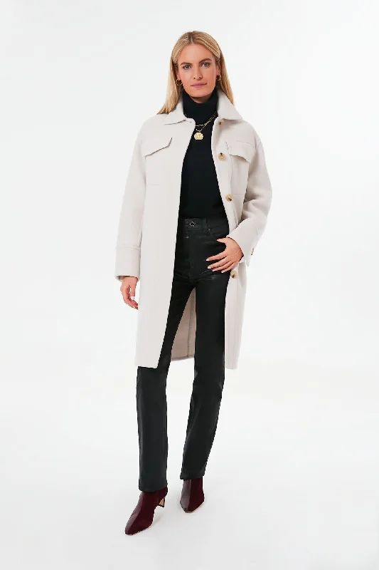 Deal Frenzy wool coatHorchata Double Wool Shirt Coat