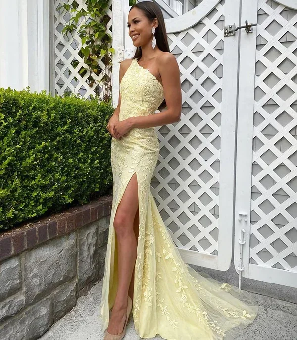 chic wrap dressNew Prom Dress, Sheath Prom Dress, Applique Prom Dresses Y1892