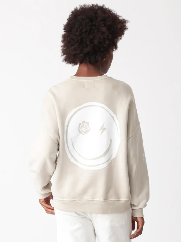 premium athletic sweatshirtElectric & Rose Atlas Good Vybes Sweatshirt / Sand & Cloud