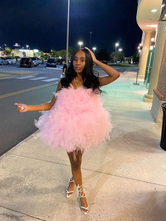 Price Fest party-ready dressPink Tulle Birthday Outfit Short Homecoming Dress Y326 Price Fest party-ready dressPink Tulle Birthday Outfit Short Homecoming Dress Y326