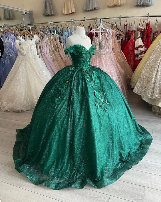 Epic Deals chic wrap dressOff The Shoulder Green Ball Gown With Flowers Sweet 16 Dress Y525 Epic Deals chic wrap dressOff The Shoulder Green Ball Gown With Flowers Sweet 16 Dress Y525