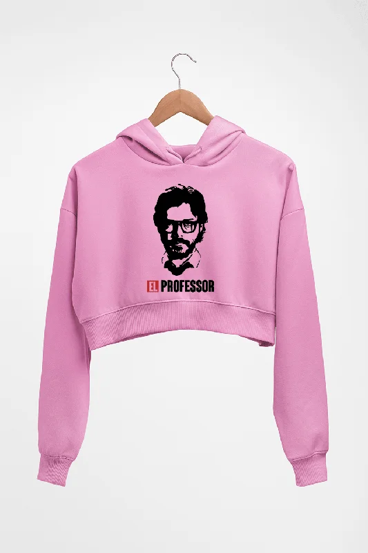 Customer Appreciation Sale zip-up hoodieMoney Heist The Professor Crop HOODIE FOR WOMEN