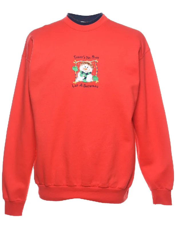 classic zip-up coatSnowman Christmas Sweatshirt - L