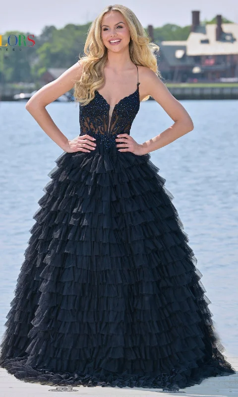 Amazing Deals spaghetti strap dressColors Dress 3219 Formal Prom Dress