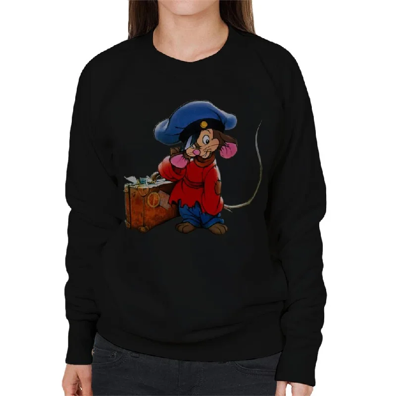 Discount Days warm athletic hoodieAn American Tail Fievel Mousekewitz And Suitcase Women's Sweatshirt