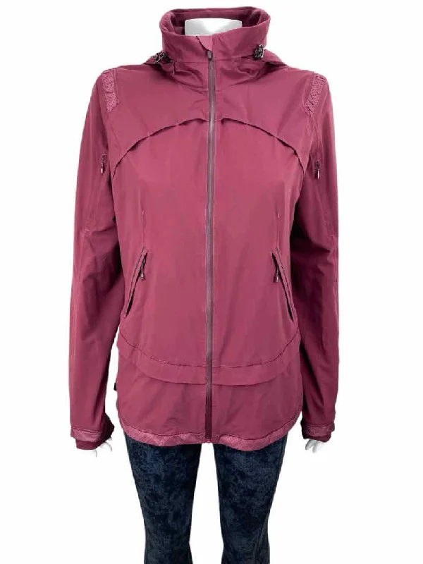 trendy bomber coatLululemon Women's Woven Zip Jacket Wine Size 8