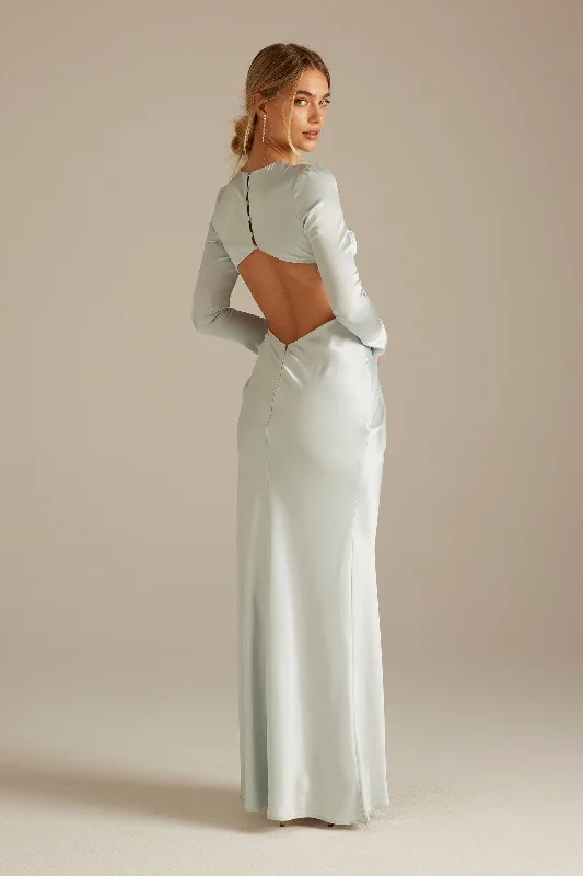 Quick Sale stylish party dressBlake Ice Blue