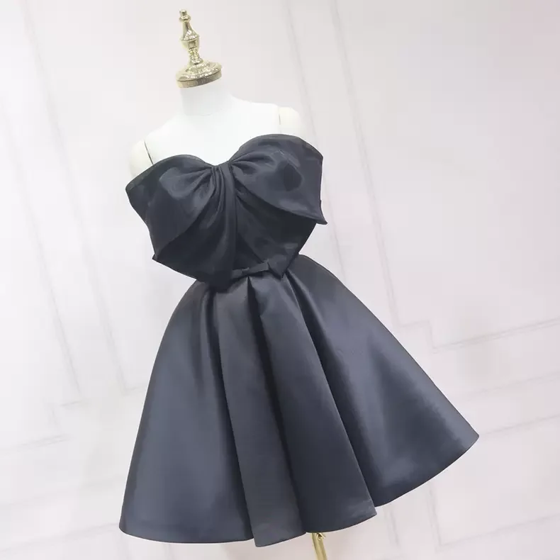 Online Only shift dressBlack Short Homecoming Dress Back To School Dress s33