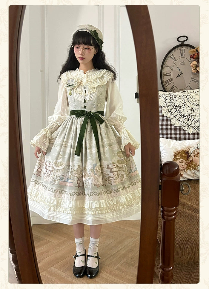 Steals and Deals elegant maxi dressAlice Girl~Iris Study Room~Classic Lolita JSK Elegant Lolita Dress With V-neck Steals and Deals elegant maxi dressAlice Girl~Iris Study Room~Classic Lolita JSK Elegant Lolita Dress With V-neck