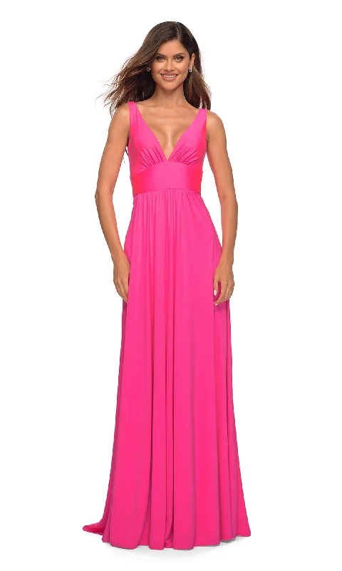 Lowest Price satin midi dressLa Femme 30669 Formal Prom Dress