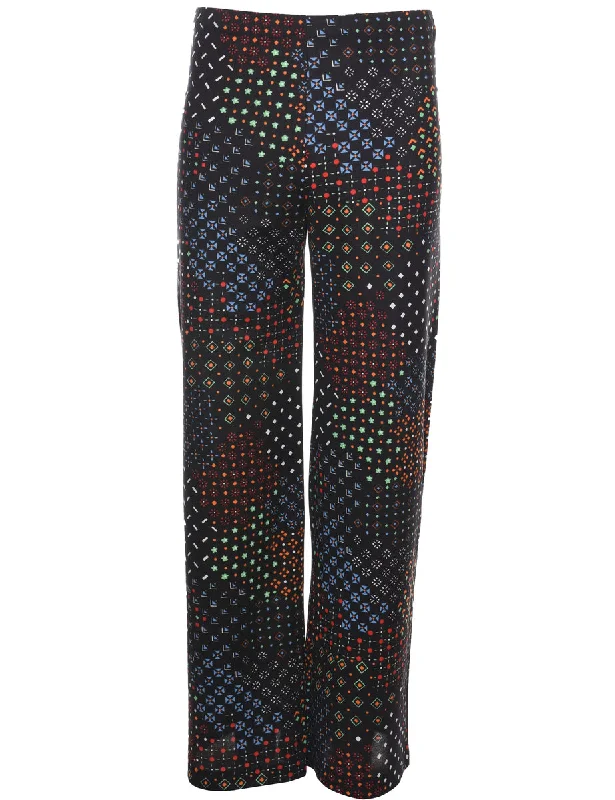 Daily Deals padded puffer coatMulti-Colour 1970s Floral Trousers - W25 L31