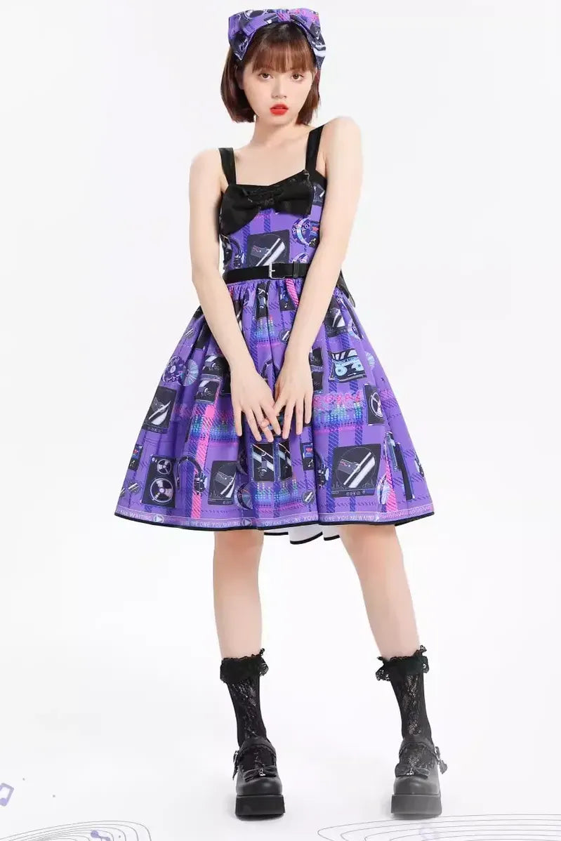 Stock Up and Save playful dress(BFM)Royal Fairy Tale~Daily Lolita JSK Dress Disco Print Dress Sweet Cool JSK