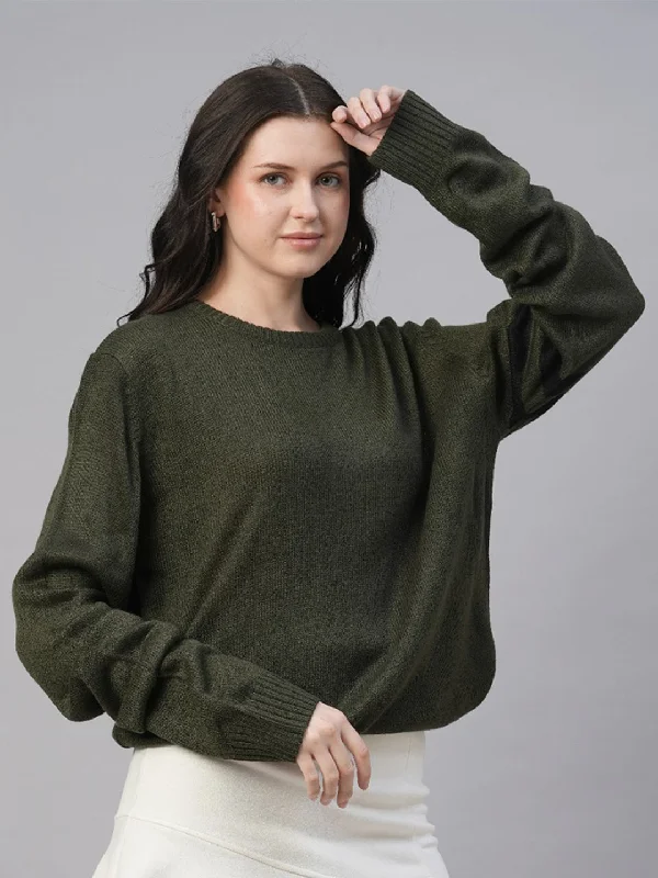 luxe gym hoodieEvergreen Warmth Knitted Women Pullover