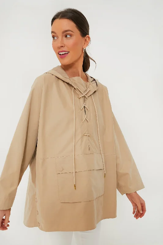 stylish lightweight coatBeige Sterling Pullover