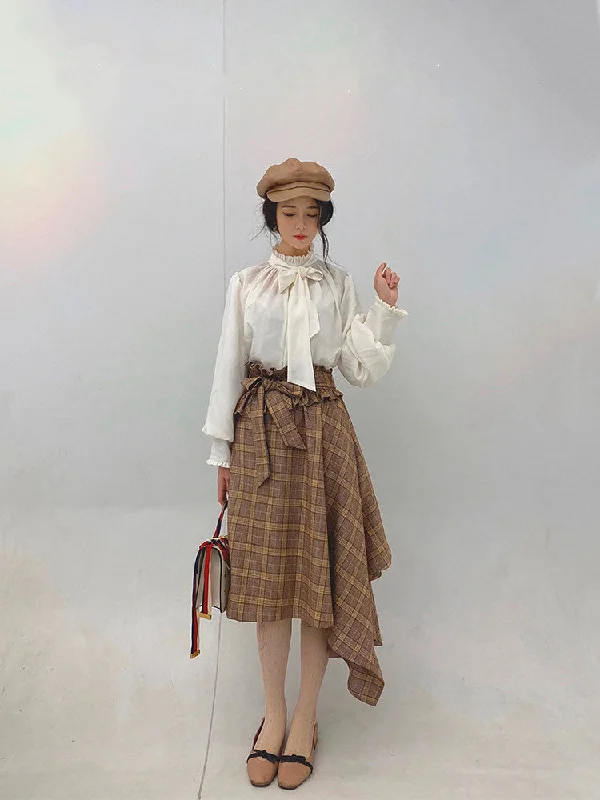 Members Only trendy dressBeleganty ~ Vintage Irregular Ruffle Lolita Skirt