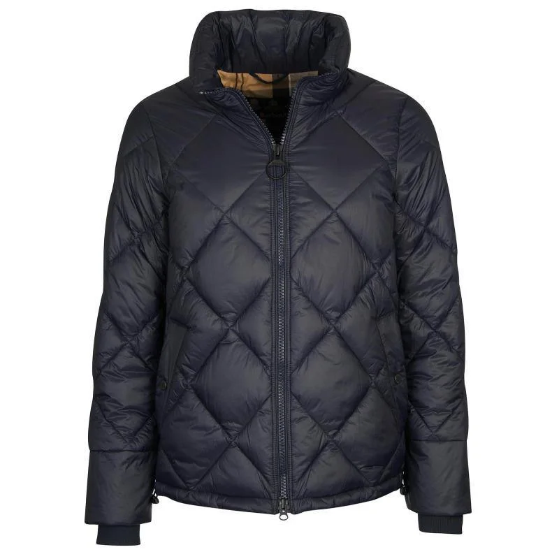 sleek and warm coatBarbour Alness Ladies Quilted Jacket - Dark Navy/Dress