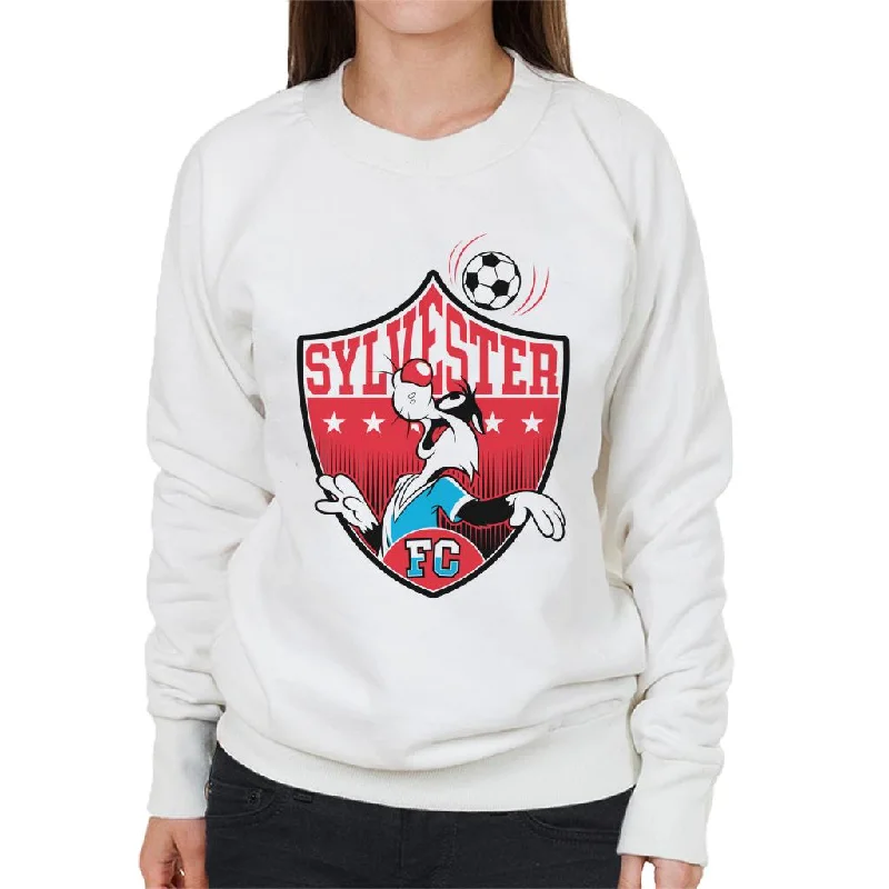 Lowest Price oversized sports sweatshirtLooney Tunes Football Sylvester Emblem Women's Sweatshirt